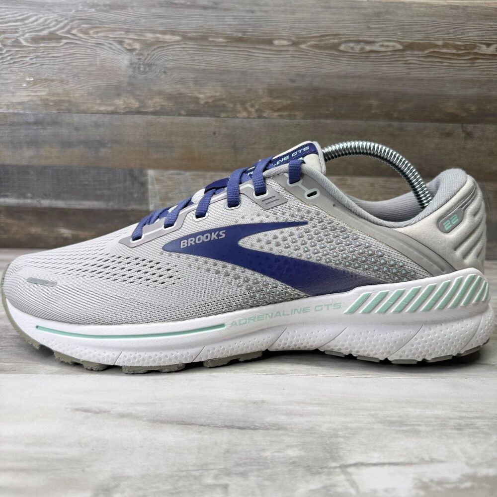 Brooks Adrenaline GTS 22 Women's Size 11.5 D (Wide) Gray Running Shoes Sneakers - Picture 3 of 8